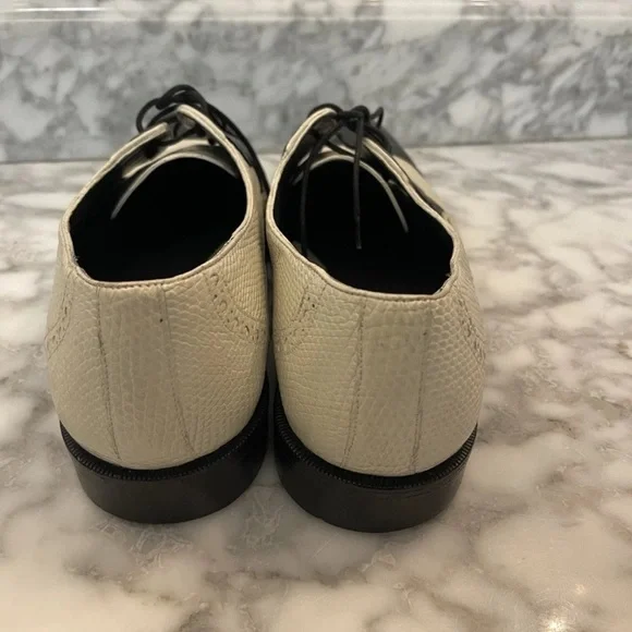Belvedere Hand Made Two Tone Genuine Lizard Crocodile Shoe  display picture 3